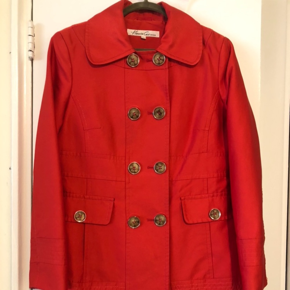 Kenneth Cole Double Breast Trench Coat